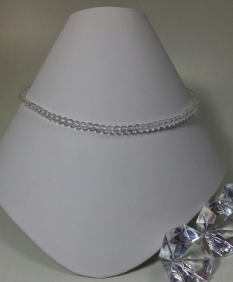 Collier Bergkristall mit Verschlu in Silber