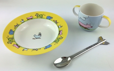 Villeroy & Boch FARM ANIMALS Kinderset mit Gravur