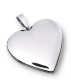 Amulett Edelstahl Herz poliert kostenlose Gravur